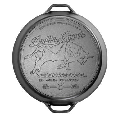 Lodge Wildlife Series Square Cast Iron 10.5 inch Fish Grill Pan