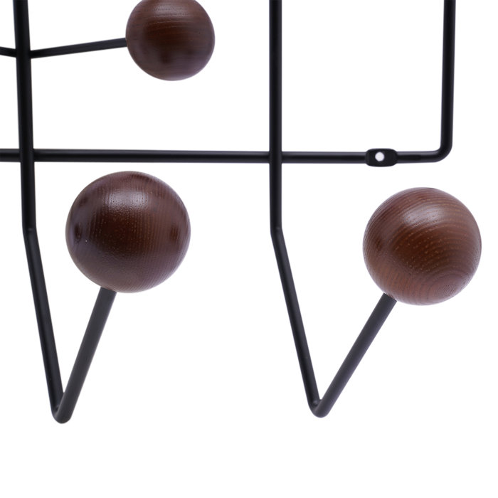 Rosalind Wheeler Atomix Iron Wall Mounted 14 - Hook Coat Rack & Reviews ...