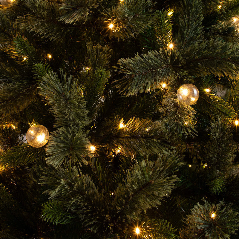 White 7.5' Pre-Lit Pine Christmas Tree