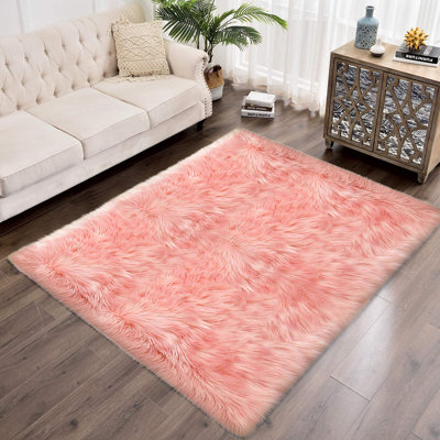 Tapis rose fait main