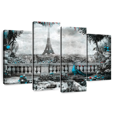 Vue de jardin sur la tour Eiffel de Nicci