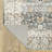Maddux Bordered Traditional Gray/Ivory/Orange Washable Area Rug Mat-1354705538