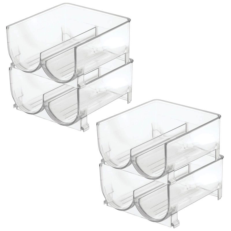 Hassania 8 Bottle Tabletop Wine Bottle Rack in Clear