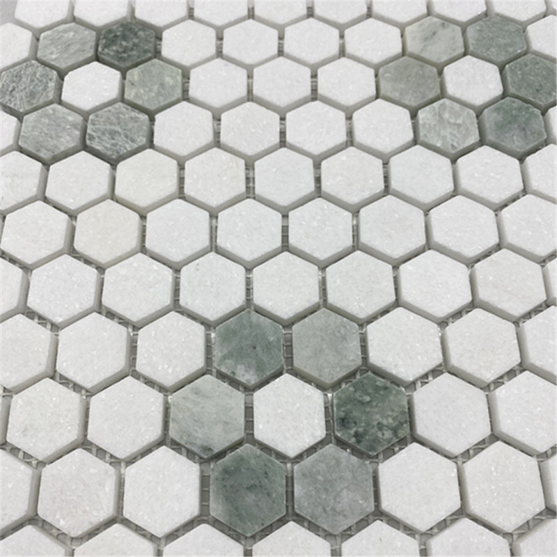 10 in. x 11 in. Marble Tile