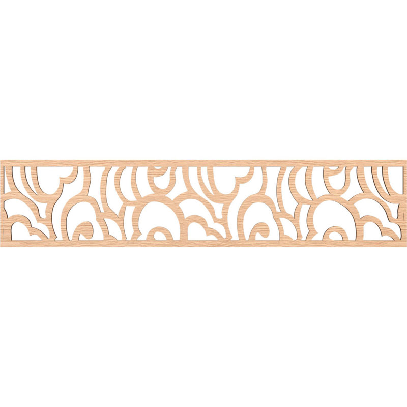Springfield H W D Panel Molding, Red Oak, 10" H x 46.75" W x 0.375" D