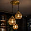 3 - Light Brushed Brass Pendant