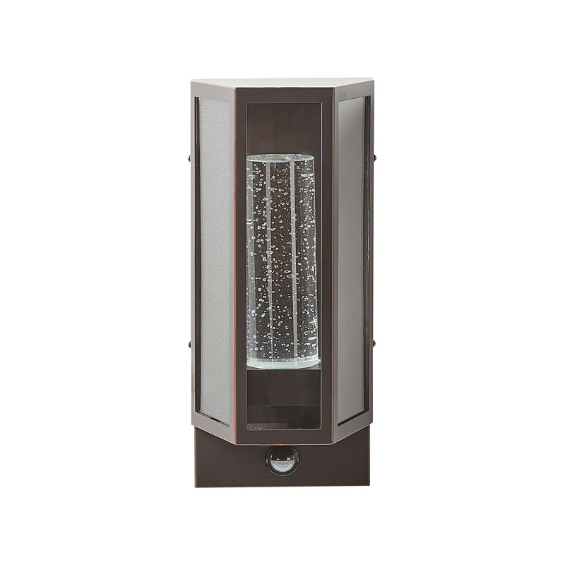 Aaftab Powder Coated 35cm H Water Glass Outdoor Bulkhead Light