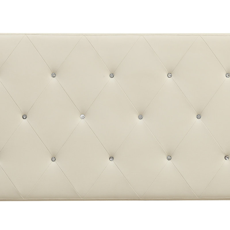 Areswell Upholstered Headboard, Eastern King, White