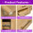 Solid Wood Storage Buffet Cabinet With 6 Drawers 48 Long Chest-1248029821