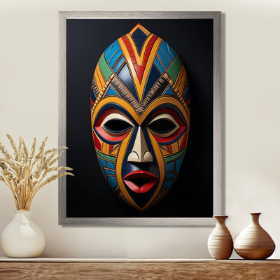 Jeilene African Tribal Akan Mask I