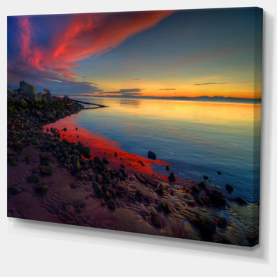 «Blasts of Color at the Sunset», reproduction de photo sur toile tendue