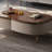 Modern walnut solid wood coffee table-103446945