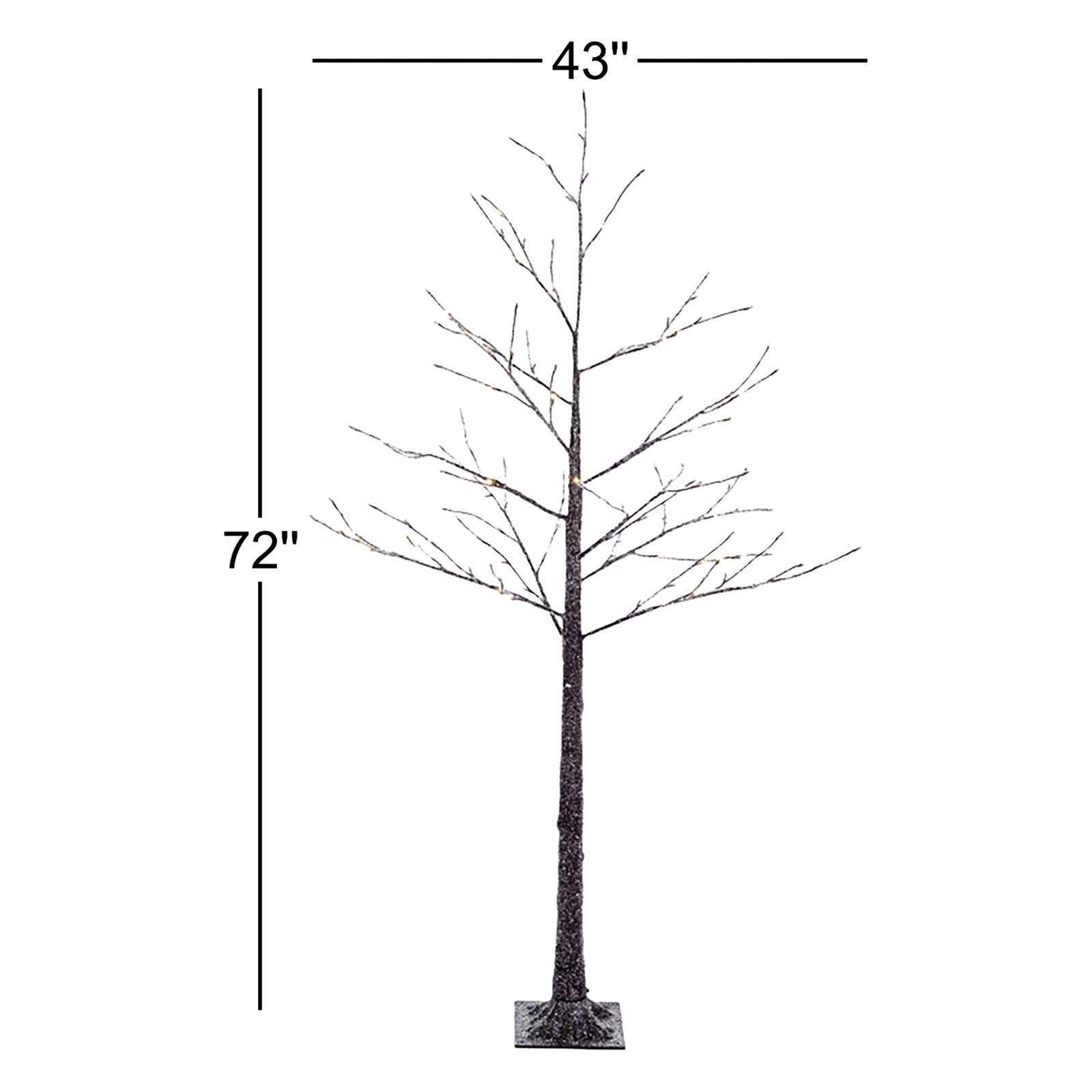 White Pre-Lit Christmas Tree, 6' H