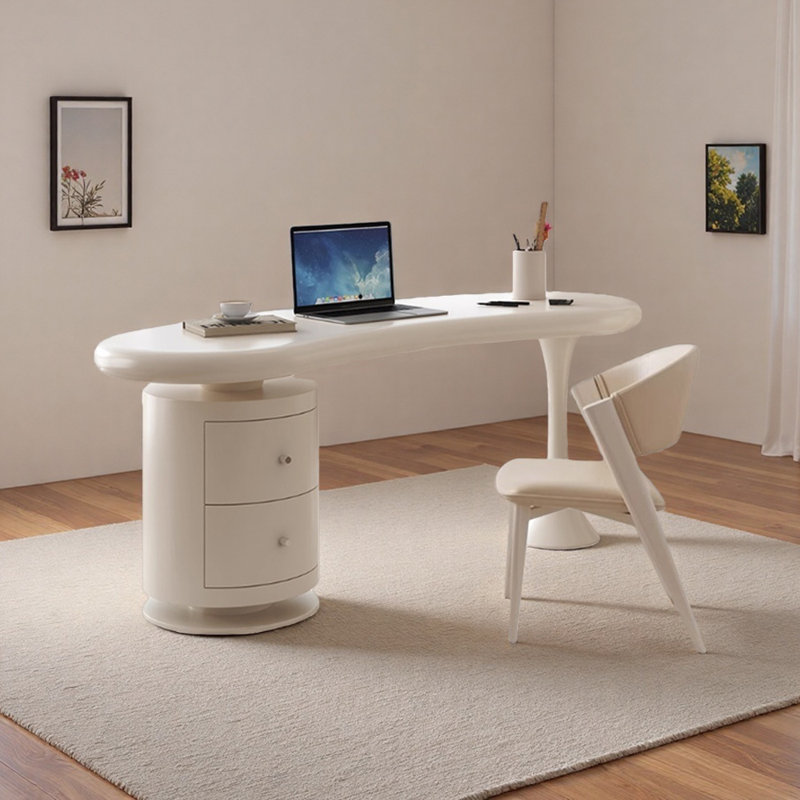 Exquisite Cream Style Home Computer Desk
