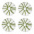 Hartley Appetizer Plate - White/Green - 7.1"-1997559740