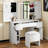 Cadedra Dressing Table with Mirror