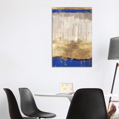 Indigo Abstract I - Wrapped Canvas Painting