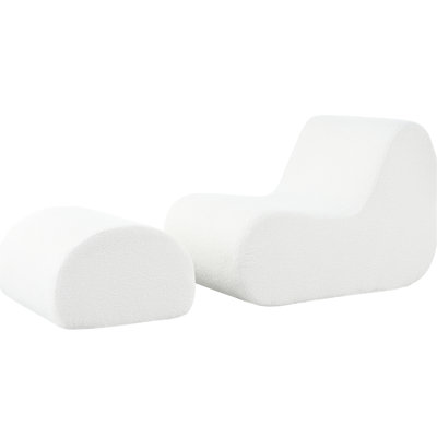 Elegant Recliner Chair With - Comfortable And Stylish. Curved Design For Relaxation. High Foam. Minimalist Lines. Beige. 29''w X 43.88''d 27''h. No Assembly Stylish Relaxing. Ergonomic Seat. Beige
