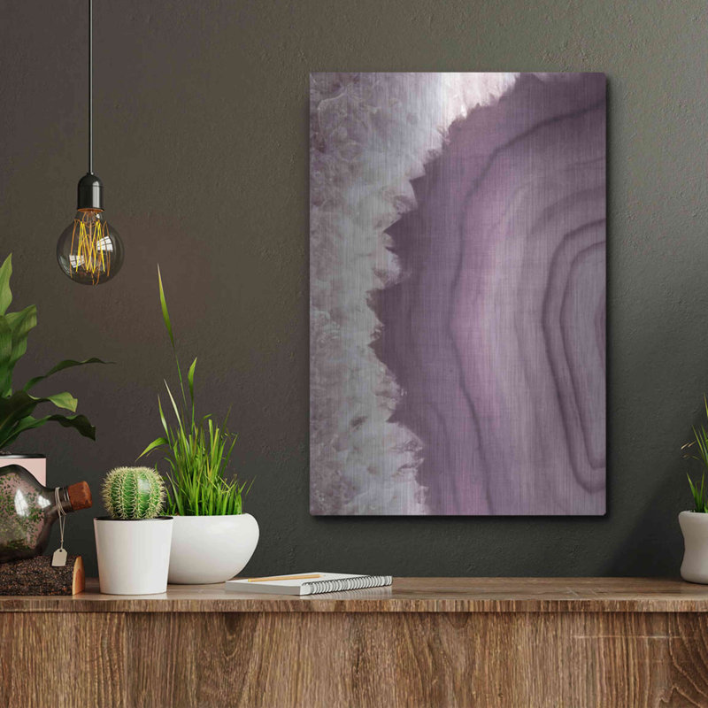 «Agate Geode I PLUM» par Wild Apple Portfolio, H 16 po x l 12 po