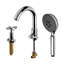 Robinet de baignoire sur plage ALFI AB2503-PC en chrome poli avec douchette-38784396