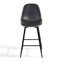 Swivel Upholstered Counter Stool with Metal Frame