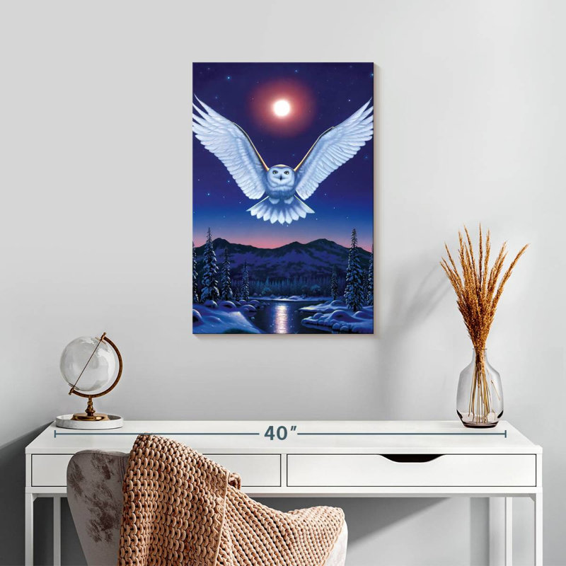 Brampt Moonlit Night Owl, 24" H x 16" W
