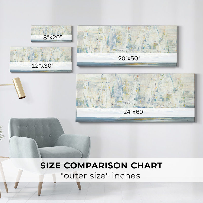 Regatta Time sur impression sur toile, H 12 po x l 30 po x P 1,5 po