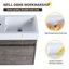 Ensemble de meuble-lavabo simple 18 po Ashrit-2088770474