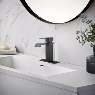 Bathroom Single Handle Faucets,bathroom Vanity Sink Faucet Modern With Pop-up Drain Set,bathroom Sink Drain With Overflow,stainless Steel