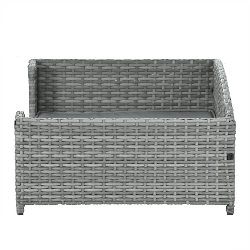 Lit d'extérieur pour chien, grand lit pour chien, lit pour animal de compagnie, lit pour chien en osier