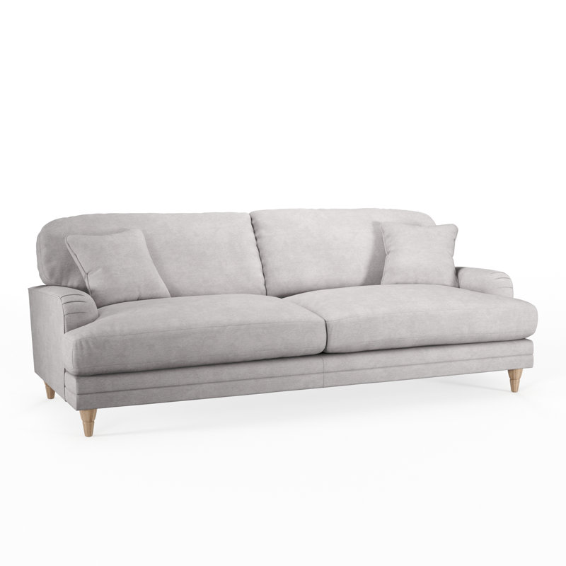 Adaku 4 Seater Sofa  , Silver, Country Oak