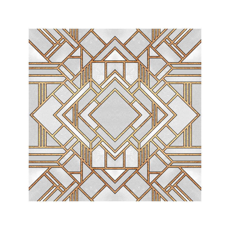 Art Deco I by Elisabeth Fredriksson - Wrapped Canvas Print