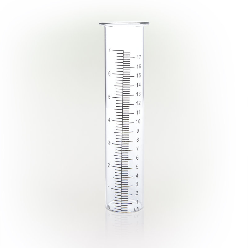 Weather Resistant Glass Animals Rain Gauge