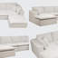 Canapé modulaire en U avec 2 repose-pieds, canapé moelleux en velours côtelé sans assemblage, canapé à 6 places compressées pour le salon, l’appartement et la chambre à coucher-1432573367