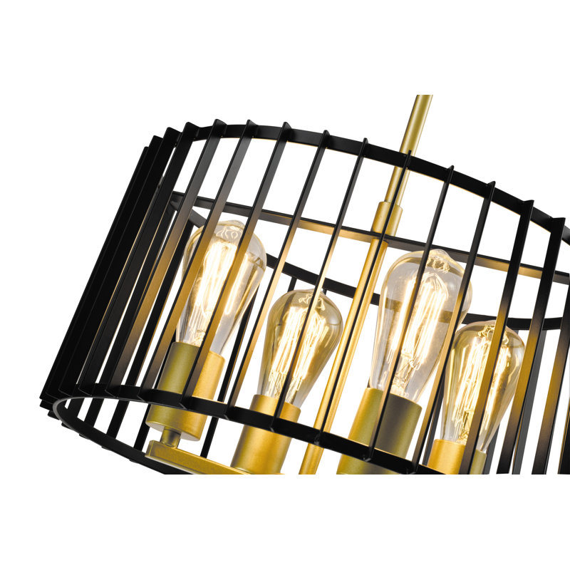 Faison 4 - Light Black/Gold Pendant