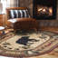 Tapis brun / rouge Southwestern-43363447