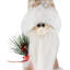 Santa Gnome Holding Pine Sprigs In Plush Winter Hat Christmas Figure - 19"