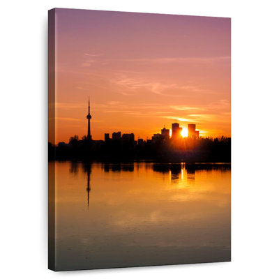Leslie Street Spit, Toronto, Canada, coucher de soleil