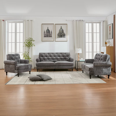 6 Seater Fabric Settee