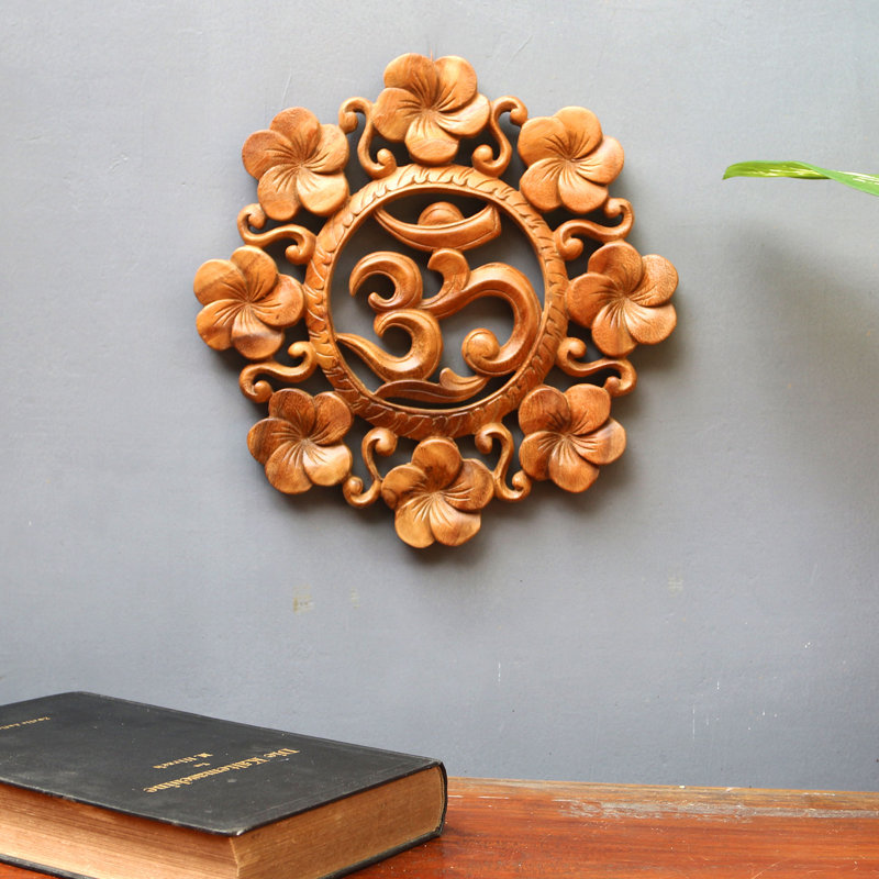 Décoration murale en bois Blooming Om