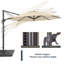 Parasol en porte-à-faux de 132 po avec base-66036893