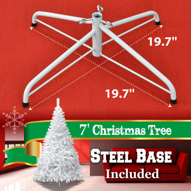 Arbre de Noël artificiel pin blanc, 7 pi