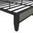 Upholstered Platform Bed Frame, Full Size Metal Bedroom Bed with Built-In Charging Station, Soft Gray-227506224