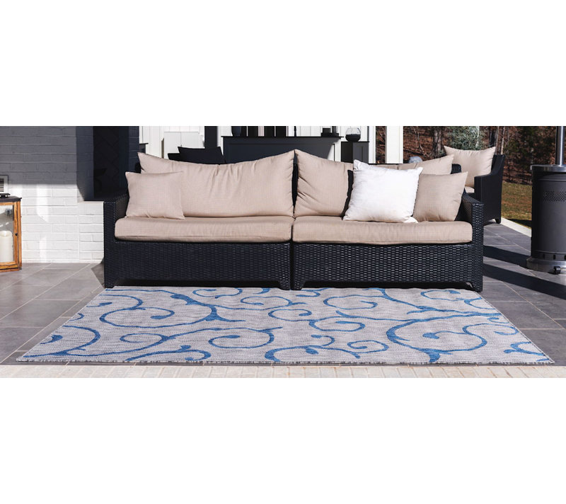 Tapis d'extérieur couleur pierre Kona, Rectangle 7 pi x 10 pi