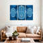 «Spiritual Hamsa Symbols», ensemble de 3 reproductions sur toiles par NirvanaDesigns-1105554162