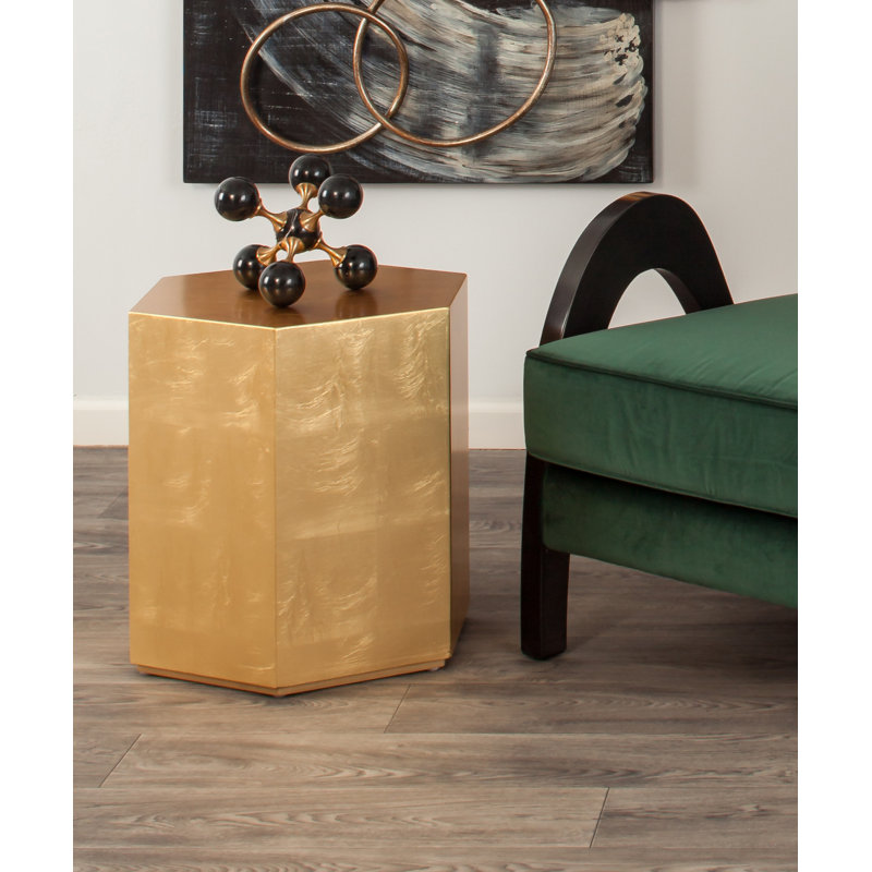 End Table, Gold