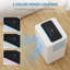 9000BTU 4-in-1 Portable Mobile Air Conditioner Units with APP and Remote Control, Cooler Fan and Dehumidifier, 24H Timer, 270m³/h
