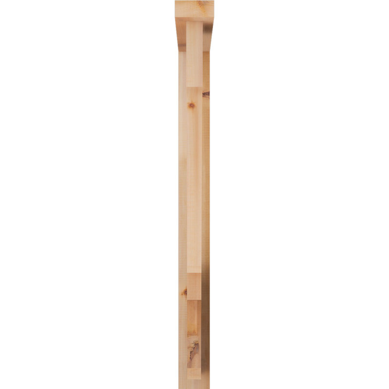 Balboa Block Offset Brace Bracket, 40 x 28, 3 1/2"W Western Red Cedar (Smooth)