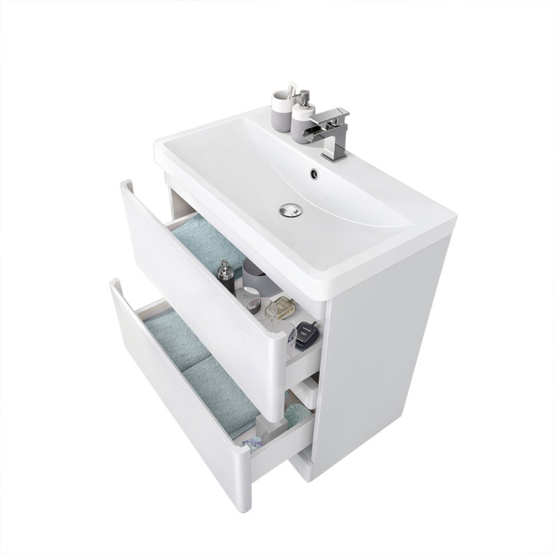 Avaria 800mm Single Bathroom Vanity with Integrated Resin Basin