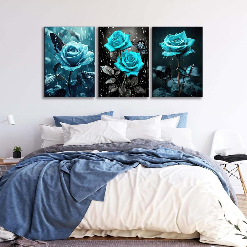 3 Piece Wrapped Canvas Print, 60 cm H x 40 cm W